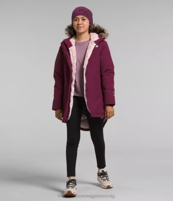 The North Face ruházat J2LJ178 boysenberry gyerekek sarkvidéki parka