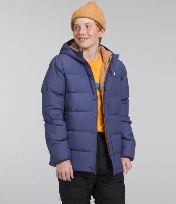 The North Face ruházat J2LJ688 barlangkék gyerekek északról lefelé gyapjú bélelt parka