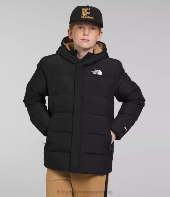 The North Face ruházat J2LJ689 tnf fekete gyerekek északról lefelé gyapjú bélelt parka