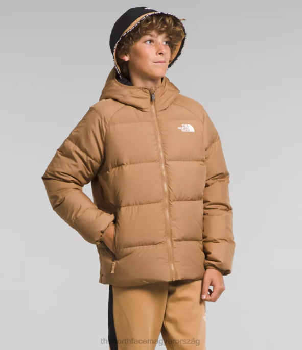 The North Face ruházat J2LJ819 mandulavaj gyerekek kifordítható északi kapucnis kabát