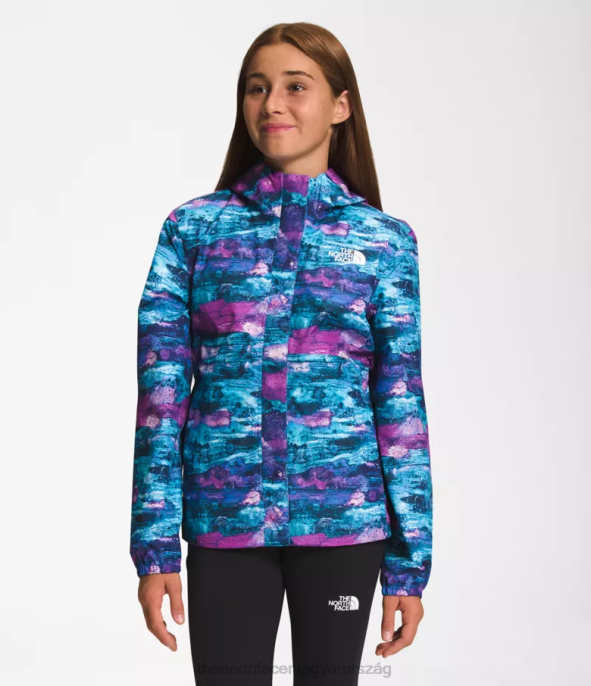 The North Face ruházat J2LJ754 lila kaktuszvirág tnf multi dye print gyerekek antora esőkabát