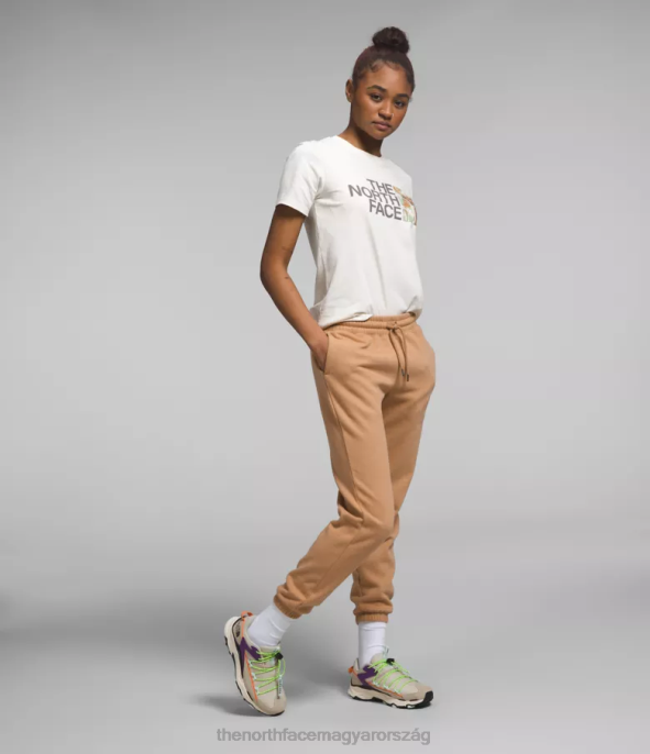 The North Face ruházat J2LJ977 mandulavaj/tnf fehér nők félkupolás gyapjú melegítőnadrág