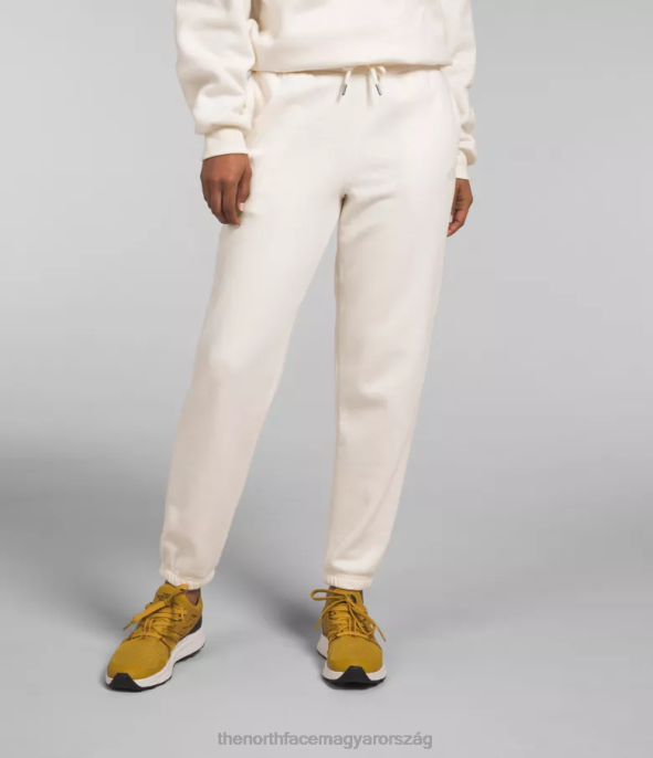 The North Face ruházat J2LJ980 gardénia fehér/tnf fekete nők félkupolás gyapjú melegítőnadrág