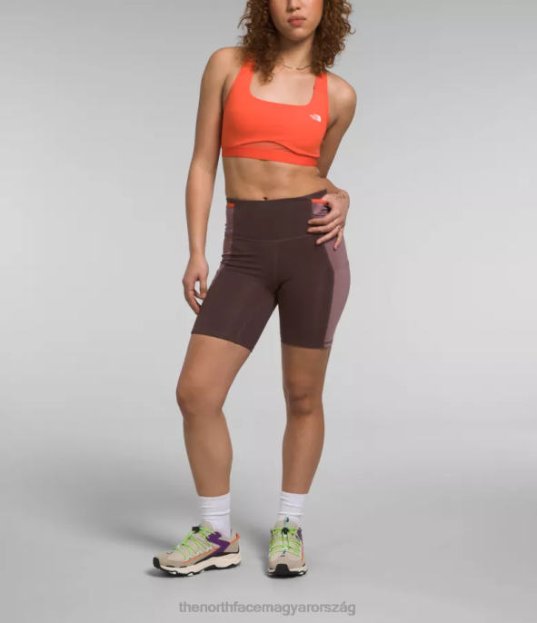 The North Face ruházat J2LJ903 szénbarna/barnaszürke nők trailwear qtm kerékpáros rövidnadrág