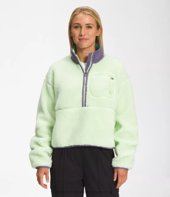 The North Face ruházat J2LJ805 lime krém/holdpala nők extrém bolyhos pulóver
