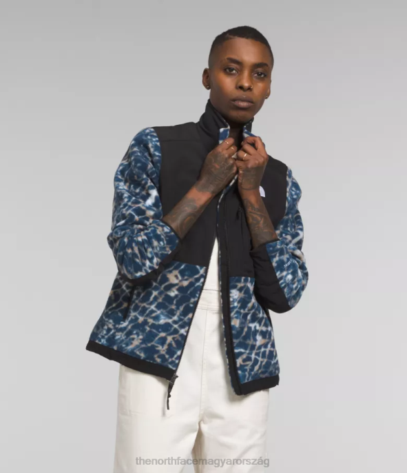 The North Face ruházat J2LJ146 poros periwinkle víz torzítása kisbetűs/csúcs tengerészgyalogság nők denali kabát