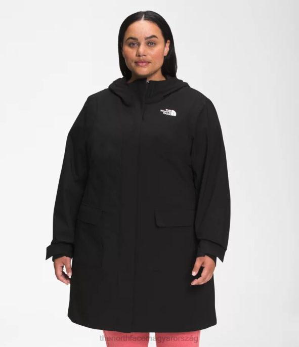The North Face ruházat J2LJ1087 tnf fekete nők plusz városi szellő eső parka ii