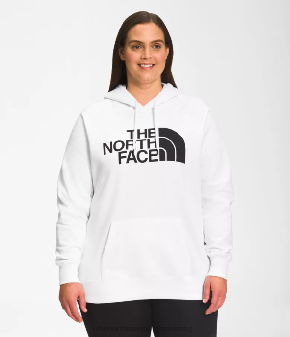 The North Face ruházat J2LJ57 tnf fehér/tnf fekete nők plusz félkupolás pulóver kapucnis pulóver