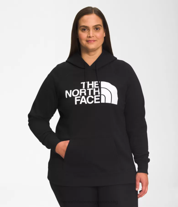 The North Face ruházat J2LJ58 tnf fekete/tnf fehér nők plusz félkupolás pulóver kapucnis pulóver