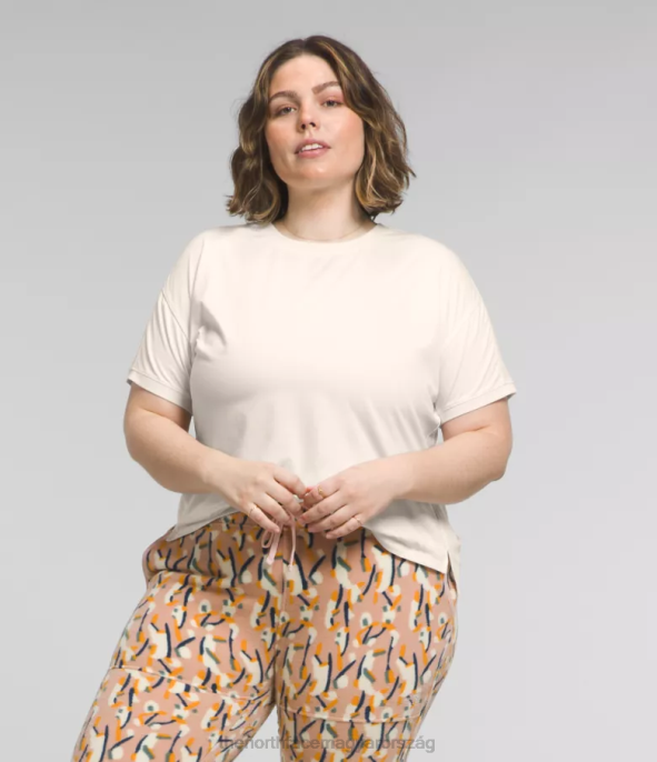 The North Face ruházat J2LJ622 gardénia fehér hanga nők plusz dawndream rövid ujjú