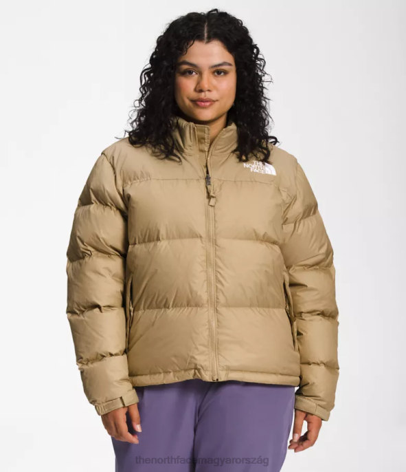 The North Face ruházat J2LJ800 khaki kő nők plusz 1996-os retro nuptse kabát