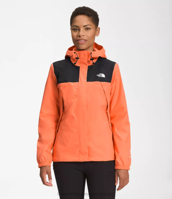 The North Face ruházat J2LJ1281 tnf fekete/poros korallnarancs nők antora kabát