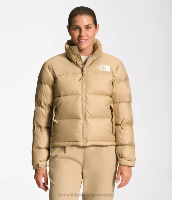 The North Face ruházat J2LJ731 khaki kő nők 1996-os retro nuptse kabát