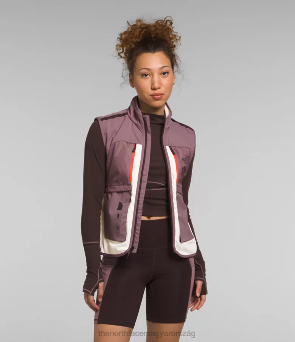 The North Face ruházat J2LJ1141 gardénia fehér/barna szürke nők Trailwear téli meleg flash mellény