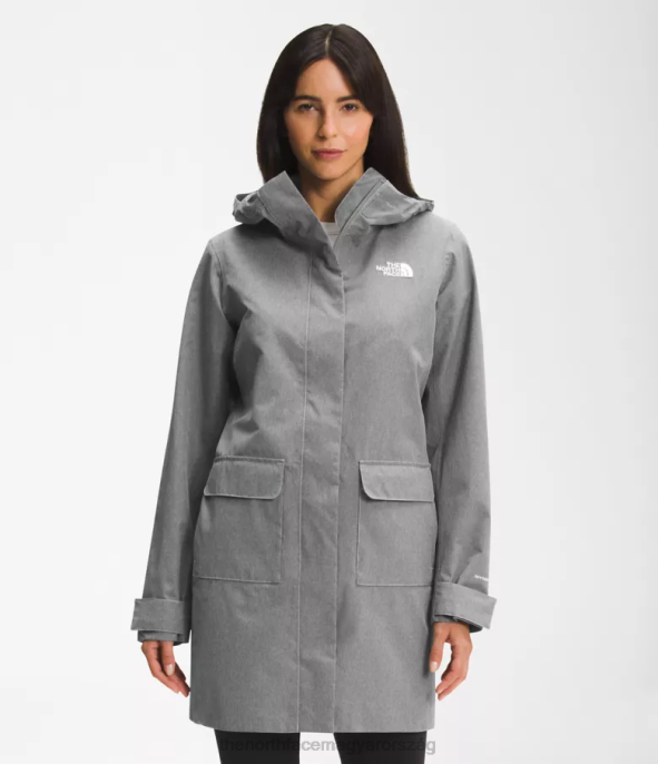 The North Face ruházat J2LJ153 tnf közepes szürke hanga nők városi szellő eső parka ii