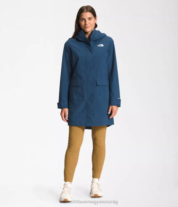 The North Face ruházat J2LJ156 árnyékos kék nők városi szellő eső parka ii