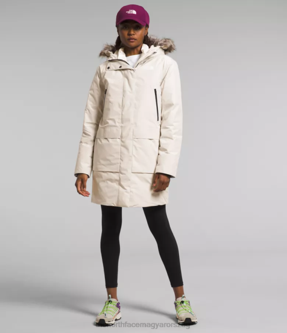 The North Face ruházat J2LJ234 gardénia fehér nők arktikus parka gtx