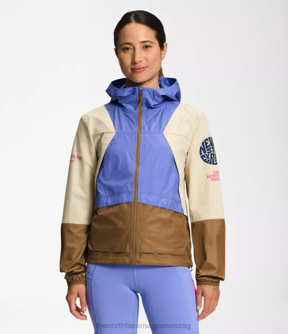 The North Face ruházat J2LJ316 kavics/mély gyöngyház/közműbarna nők trailwear szélsíp kabát