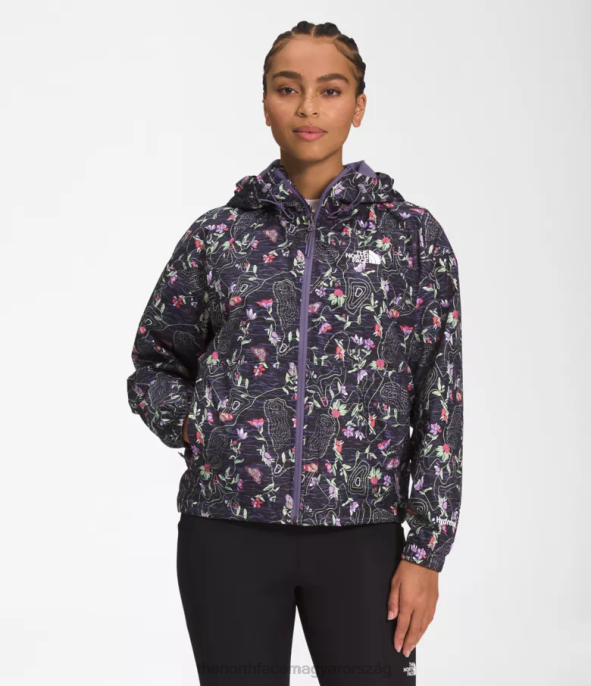 The North Face ruházat J2LJ676 tnf fekete iwd nyomtatás nők hidranalin kabát 2000-25'' hossza