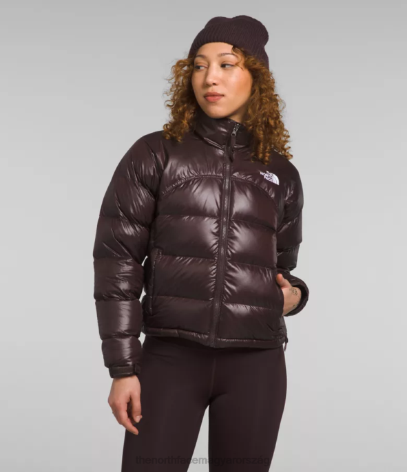 The North Face ruházat J2LJ804 szénbarna nők 2000-es retro nuptse kabát